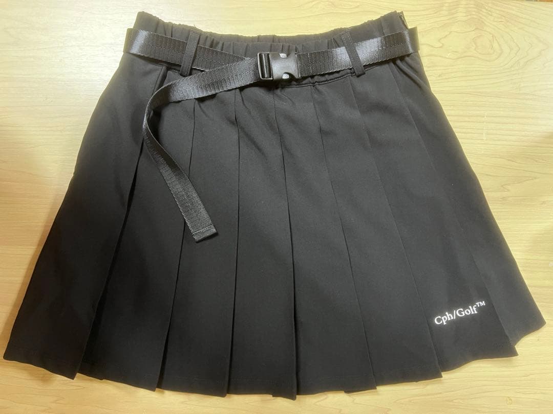 Cph/Golf プリーツスカート ブラック