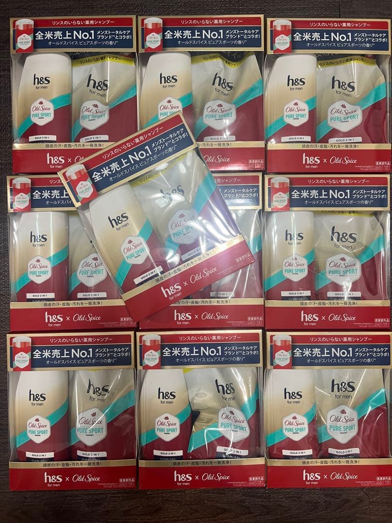 h&s×Old Spis シャンプー オールドスパイス 本体&詰替×10