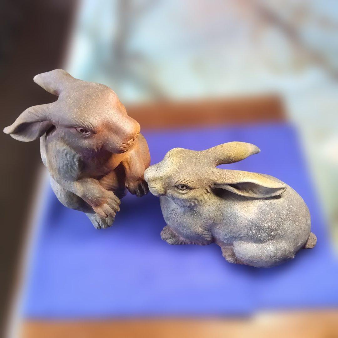 備前焼名工小西陶古作兎