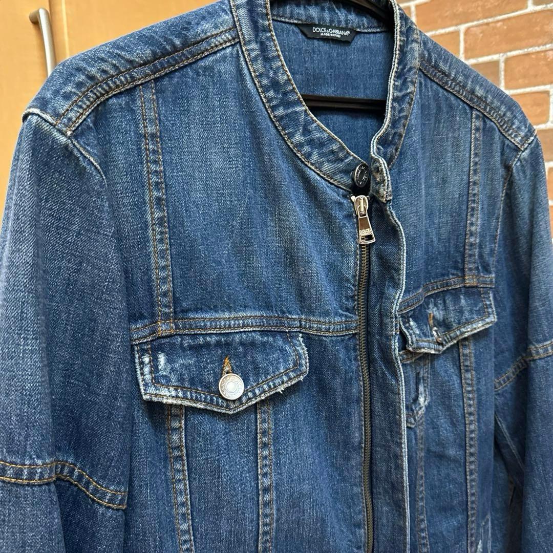 DOLCE&GABBANA デニムジャケット ジップアップ