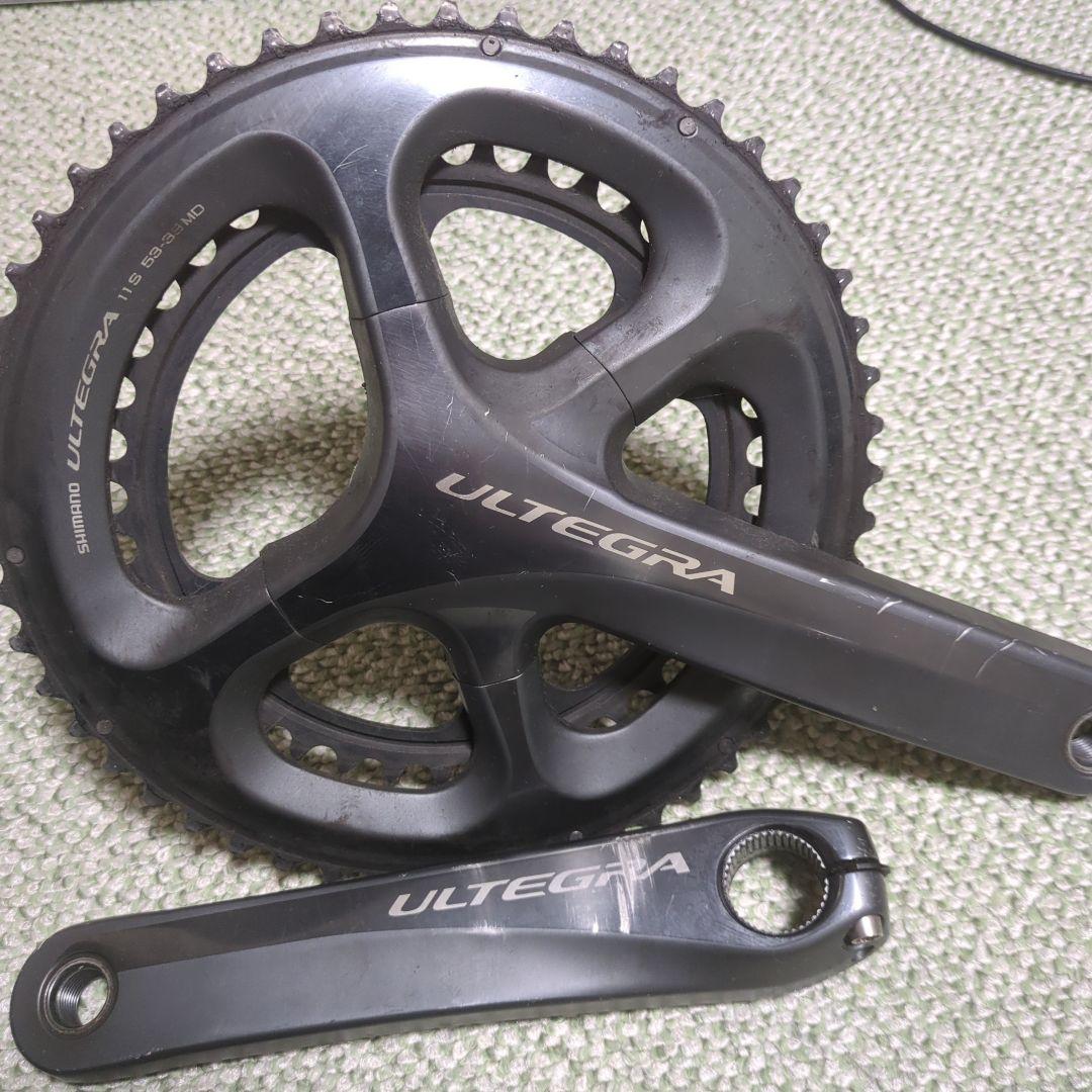 アルテグラのFC-6800+4iiiiパワーメーター(両脚計測)