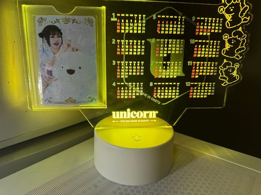 文山雪華ライブカード　ユニコーン LEDカレンダーセット！
