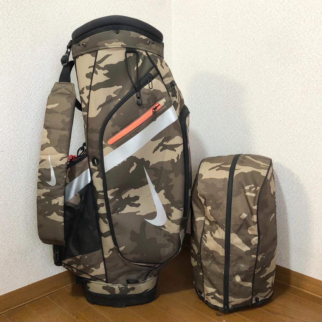 【希少】 NIKE ナイキ ゴルフ キャディバッグ 14分割 迷彩 カモフラ