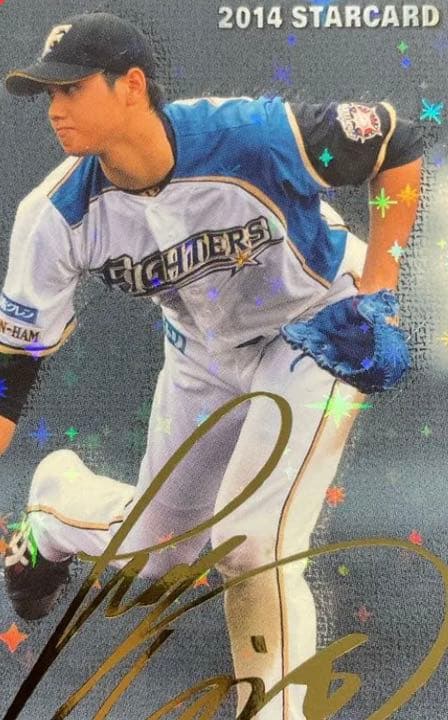 MLB ドジャース 大谷翔平 2014 金箔 サイン スターカード
