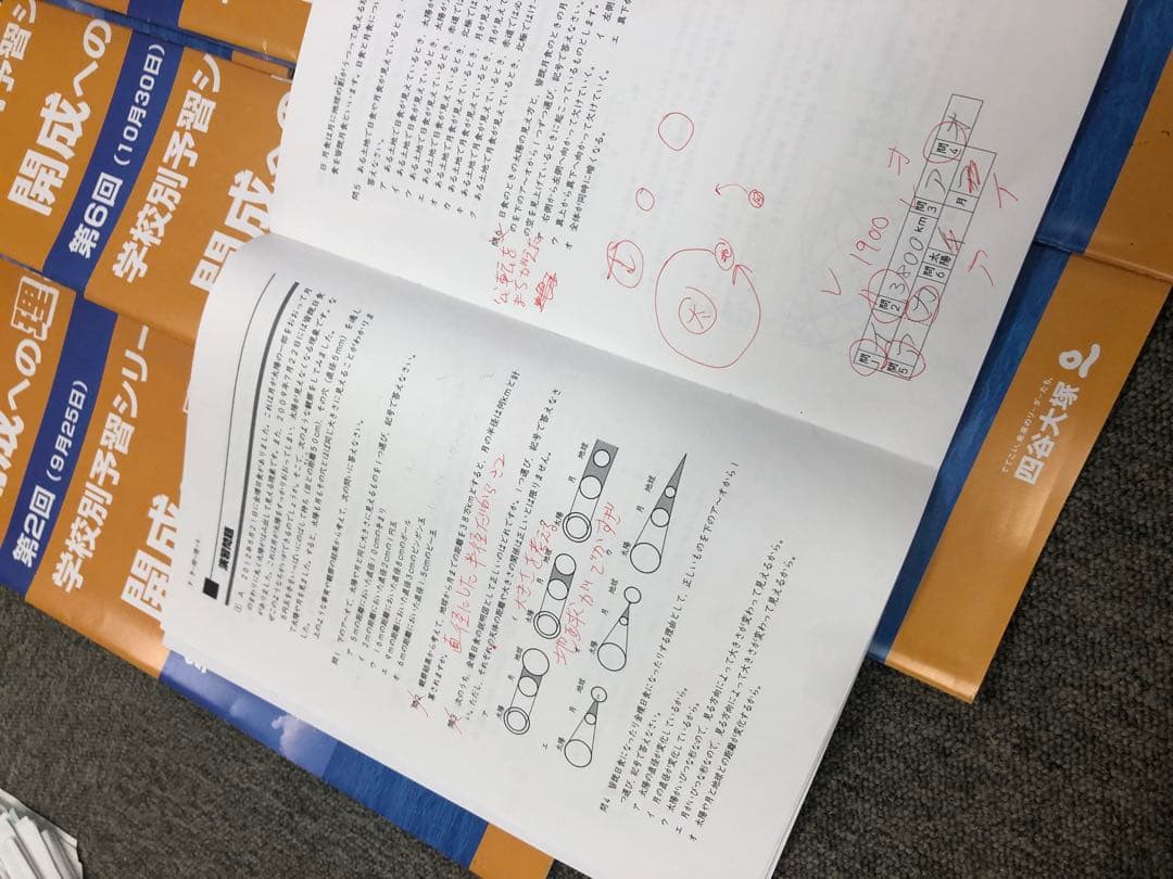 四谷大塚　2023年受験　学校別予習シリーズ　開成への国算理社