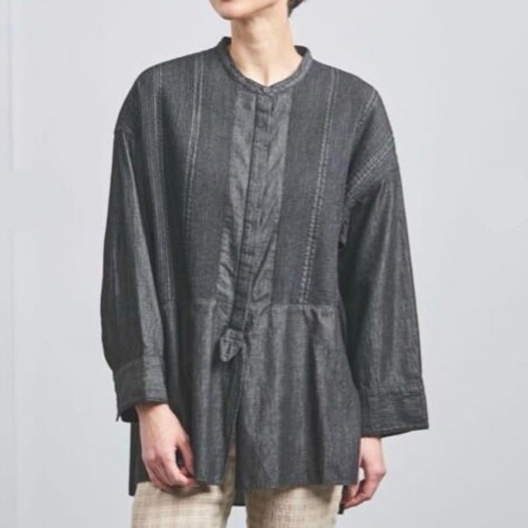 フィータ　Trinity ブラックデニムシャツ　ピンタック　ブザム　トリニティ