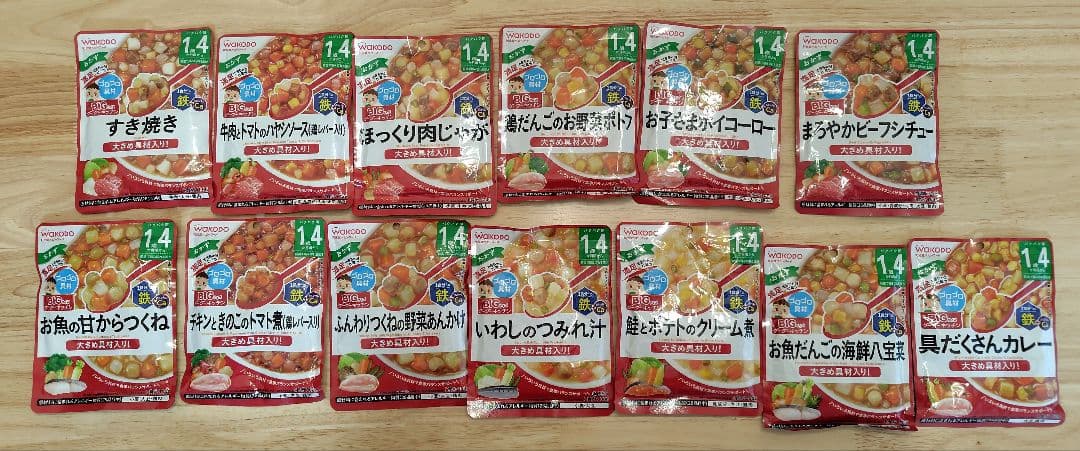 【ナツ】和光堂　キューピー　ベビーフード 12ヶ月　1歳4ヶ月89食セット