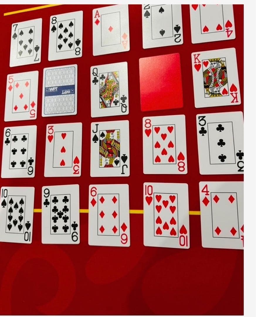 WPTポーカー専用トランプ　赤•青5セット ※セール中