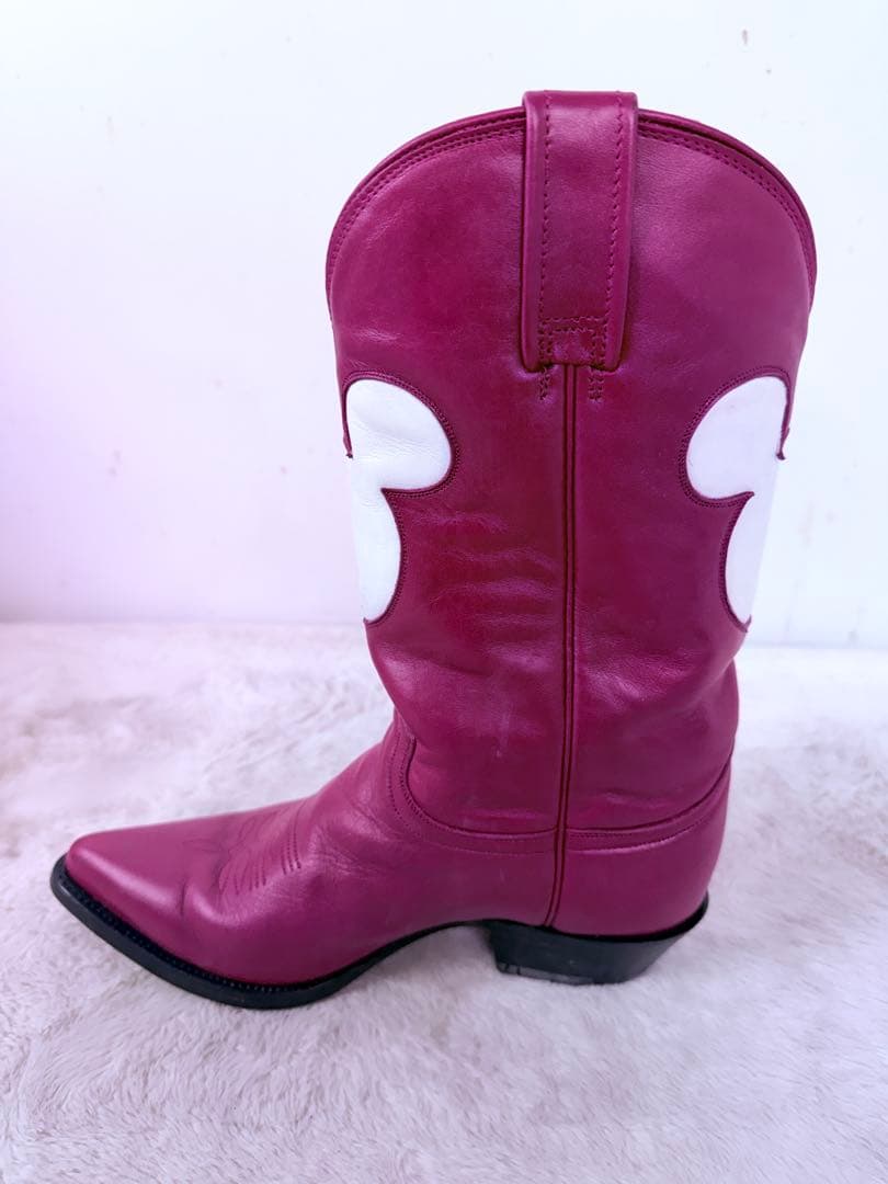 超希少 D24限定 ミッキーマウス 本革ウエスタンブーツ