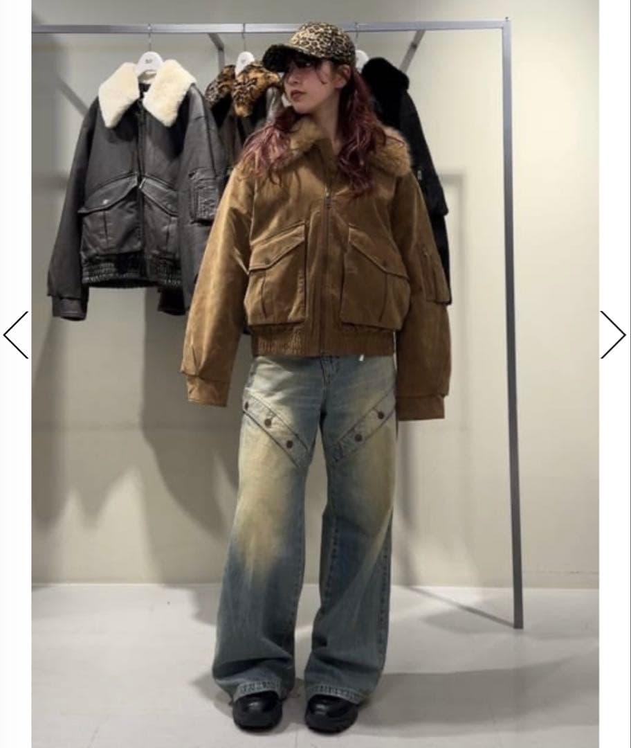 即完売品⭐︎SLY WASHED PUFFER ブルゾン⭐︎ベージュ⭐︎スライ新品