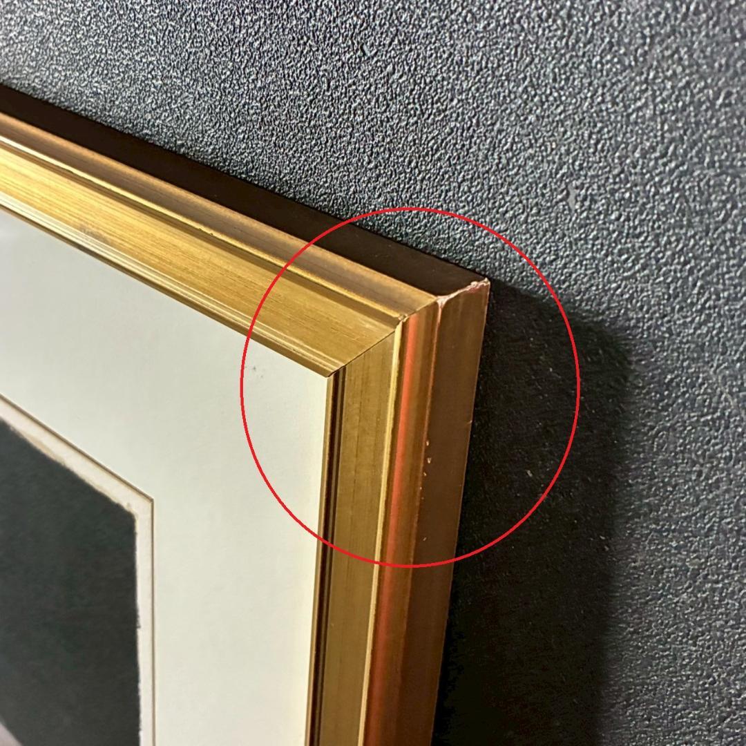 美品 ベルナール・カトラン「白い薔薇の小さな花束」リトグラフ 大作 サイン入