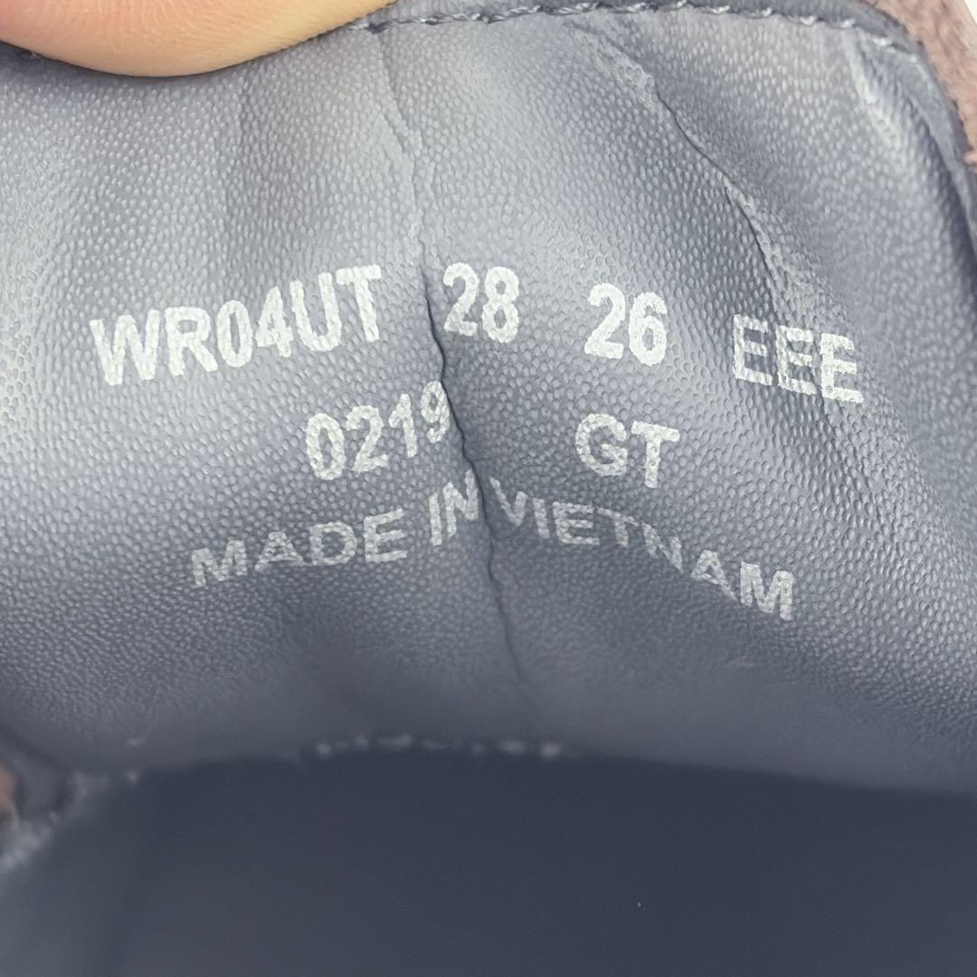 アシックス　ランウォーク 26㎝ レザー ストレートチップ ブラウン WR04