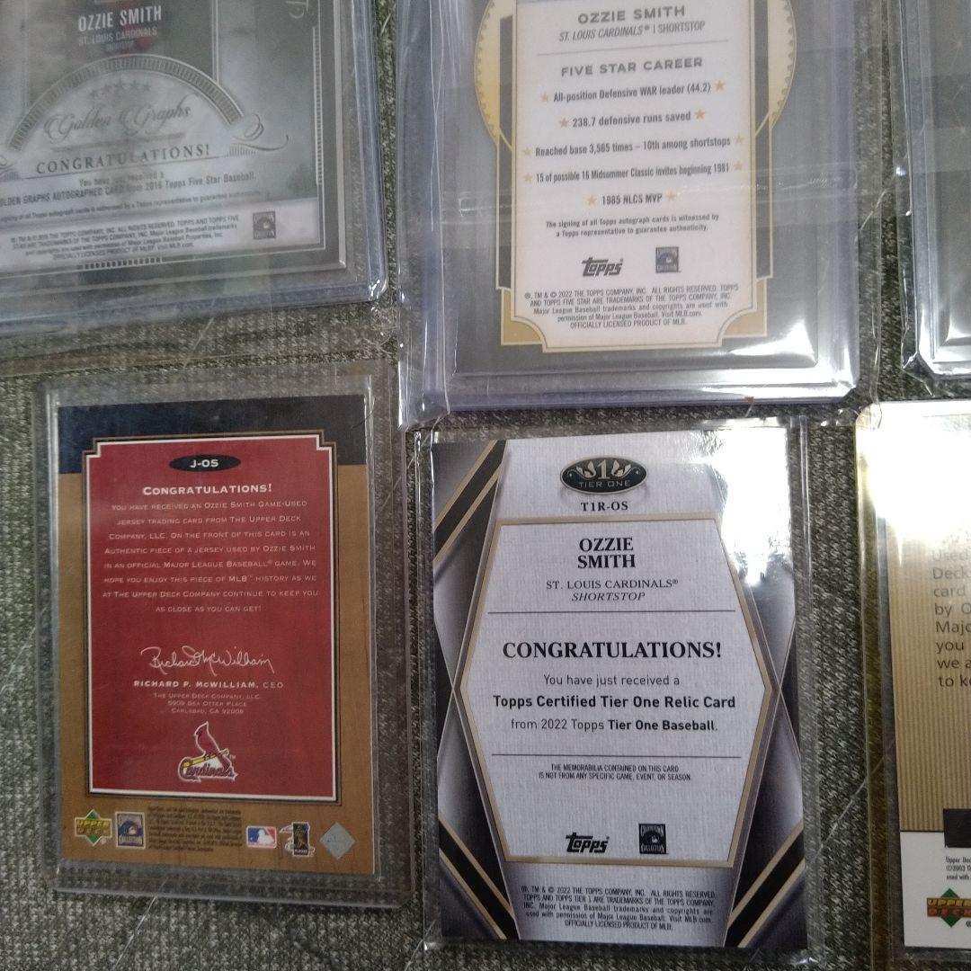 MLB オジースミス（サイン・ジャージ）　カード