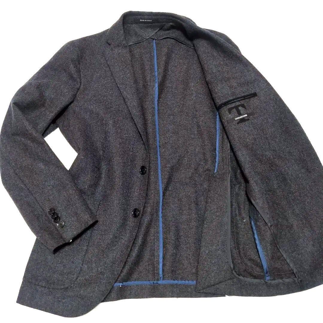 極美品　タリアトーレ　モンテカルロ　フランネル　48 グレー　ネイビー　チェック