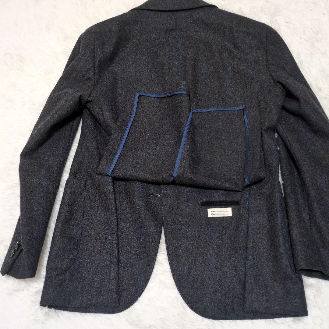 極美品　タリアトーレ　モンテカルロ　フランネル　48 グレー　ネイビー　チェック