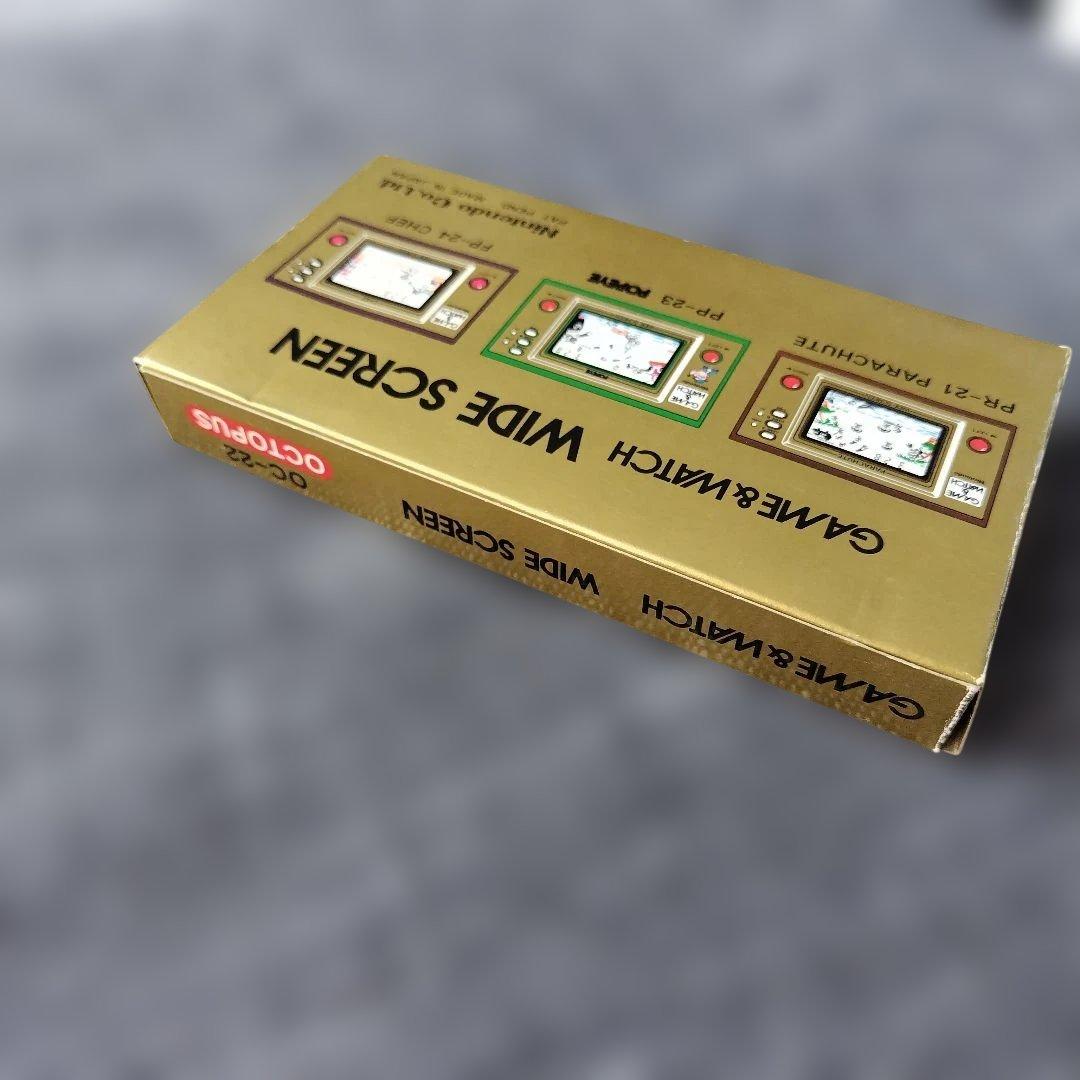 ゲームウォッチ　オクトパス　箱、説明書付き