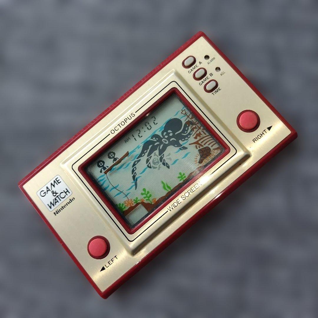 ゲームウォッチ　オクトパス　箱、説明書付き
