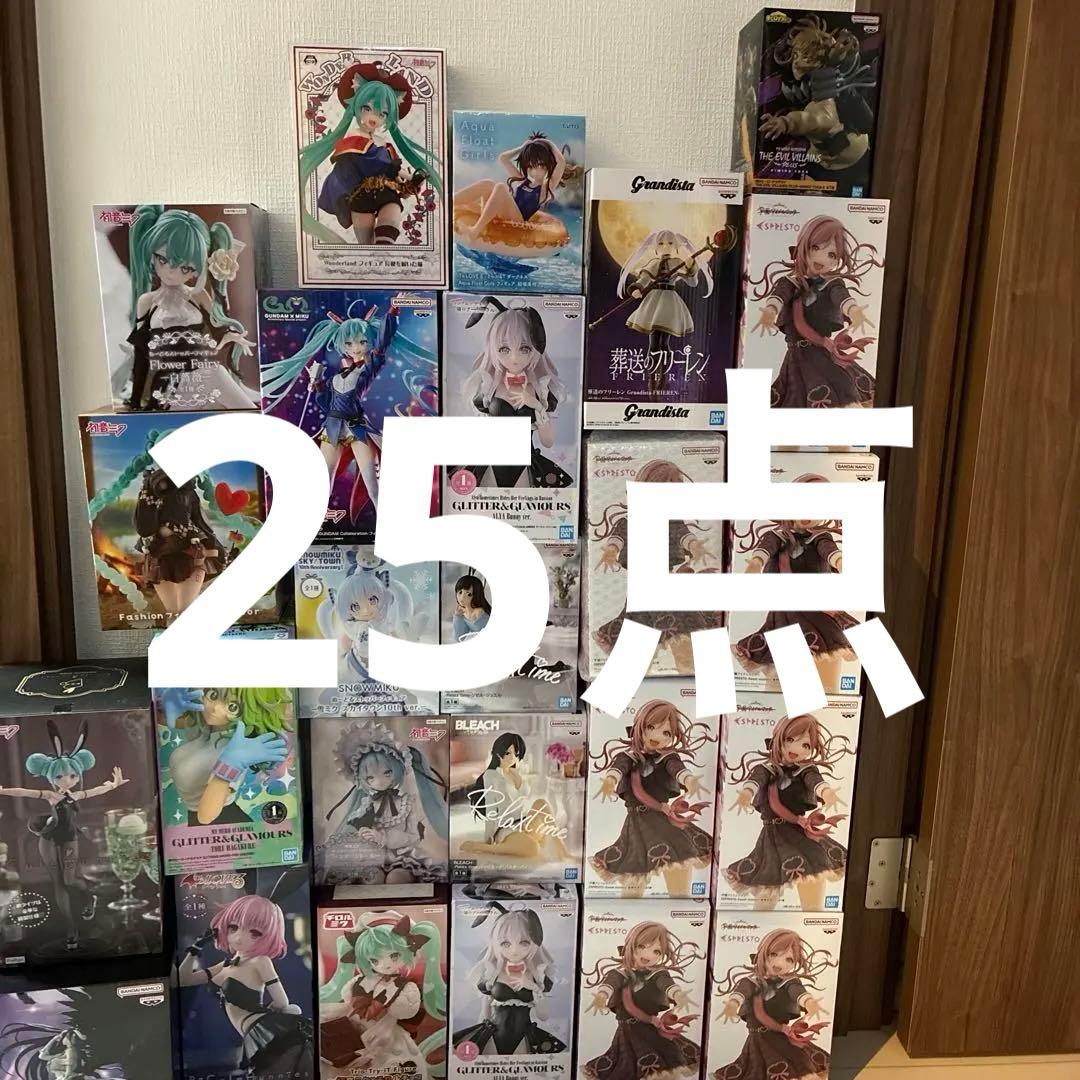 初音ミク　美少女　プライズフィギュア　まとめ売り25体セット