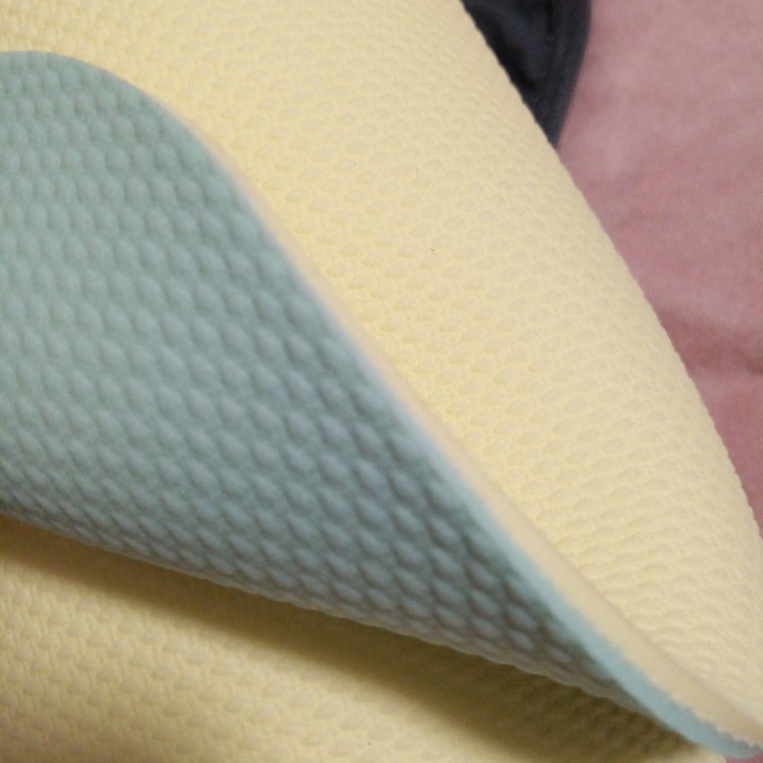 SUKALA ヨガマット ヨガラグ　イエロー ピンク 収納バッグ付き