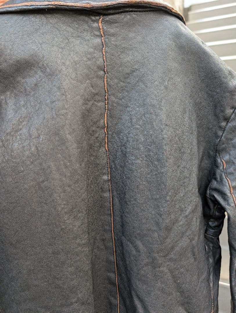 限定特価！Giorgio Brato 未使用 レザーライダースジャケット 42
