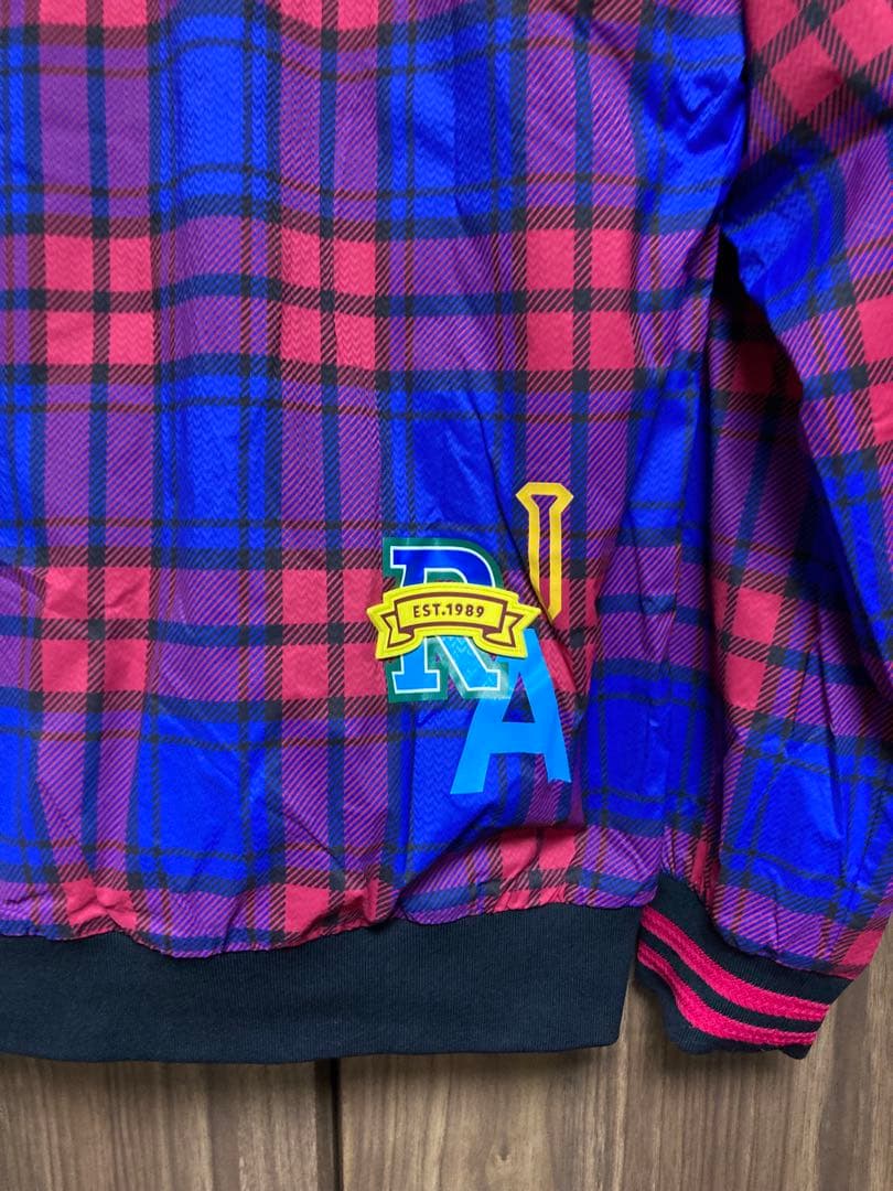 美品　PEARLY GATES ナイロンストレッチ　Rチェック　ツインスニード