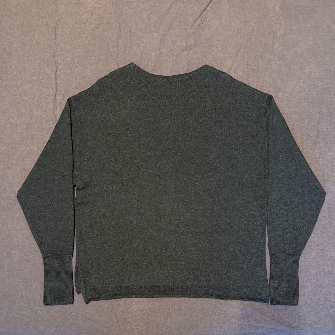 COMOLI ウール 和紙 コモリ ニット FREE CHARCOAL