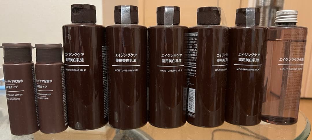 化粧水セット 保湿成分　配合無印良品　ダークブラウン