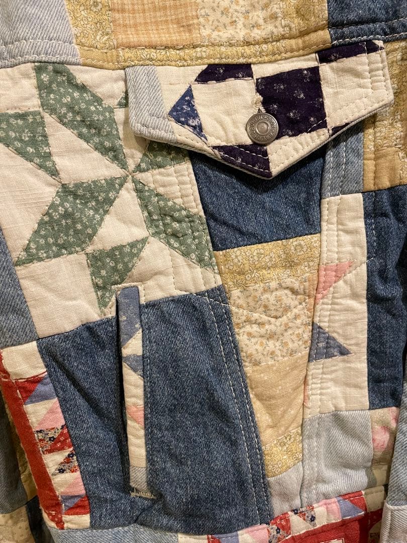 POLO RalphLauren ラルフローレン　パッチワーク　デニム　Gジャン