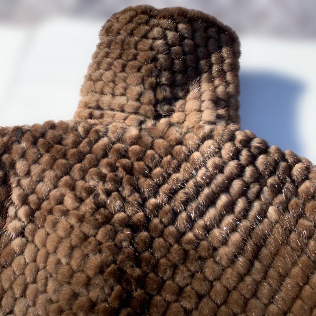 高級　サガミンク　毛皮　ハーフコート　ファー