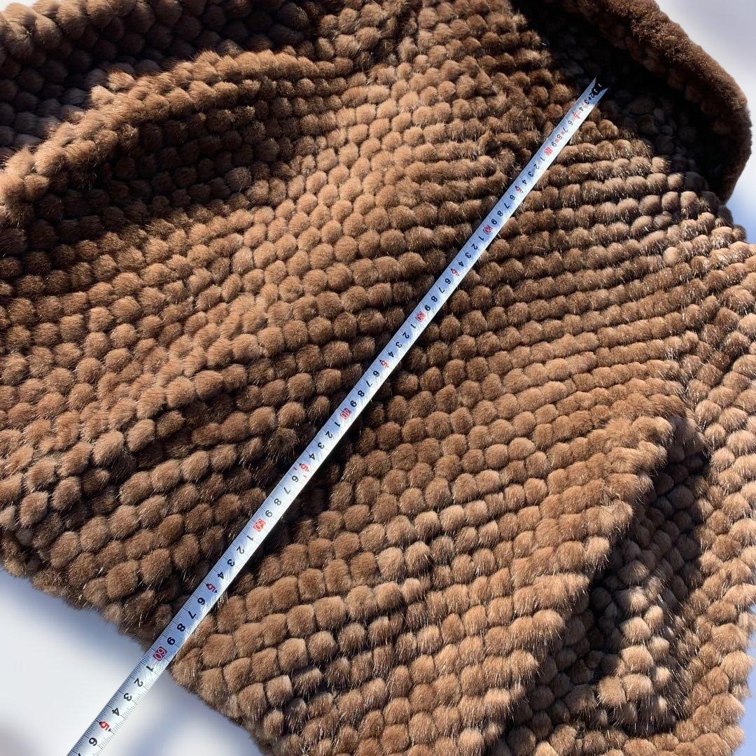 高級　サガミンク　毛皮　ハーフコート　ファー