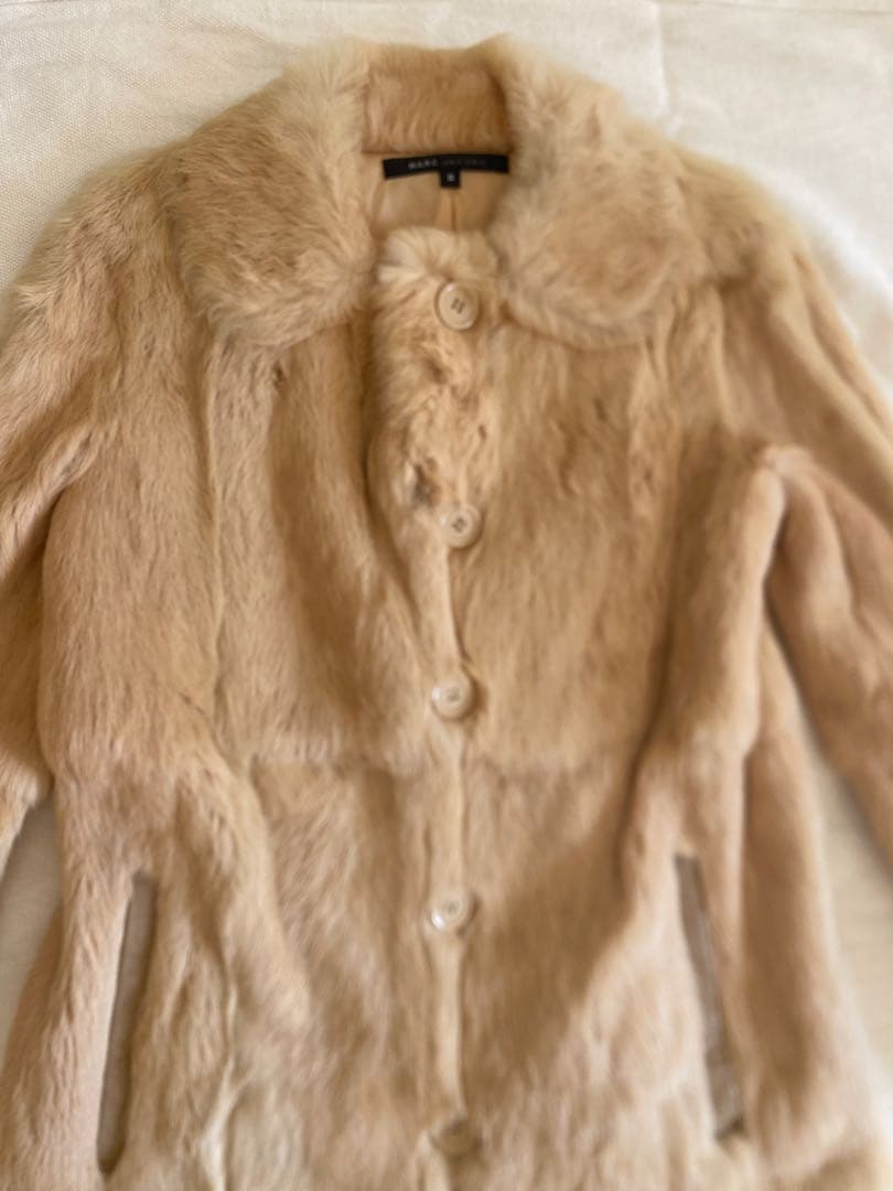 マークジェイコブス スーパーソフト リアルファーコートサイズ6（目安：M〜L）