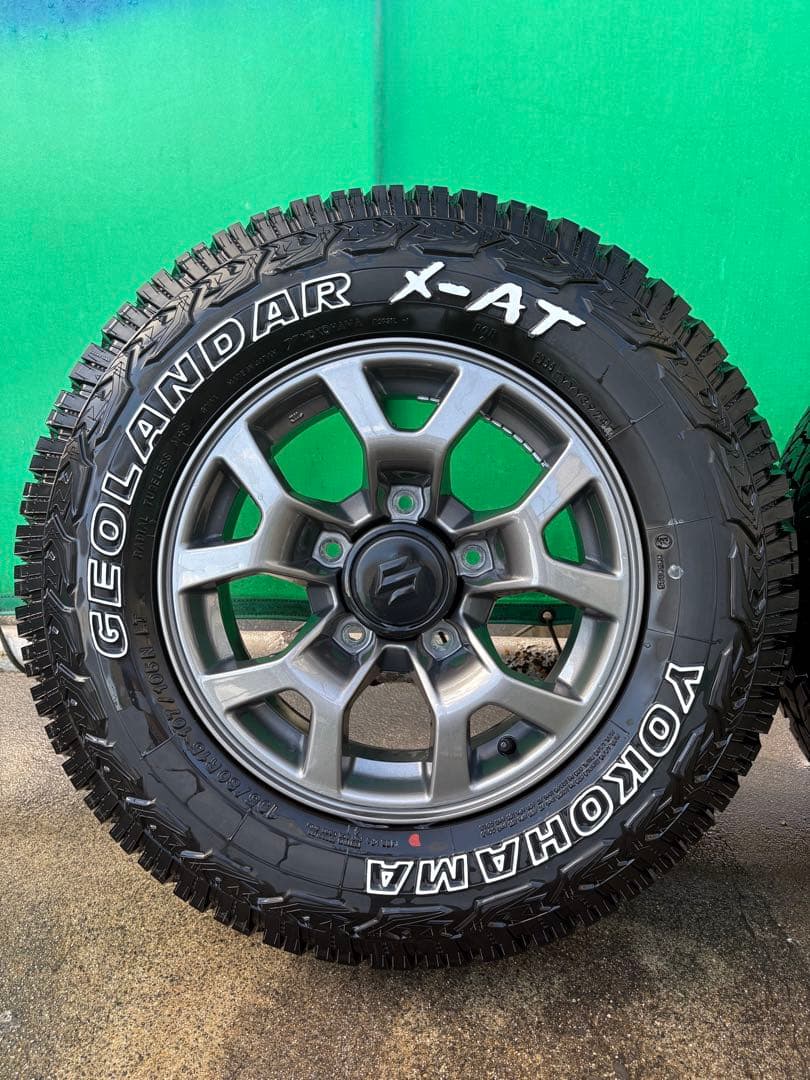ジムニーシエラ純正ホイルYokohama GEOLANDAR X-AT15インチ