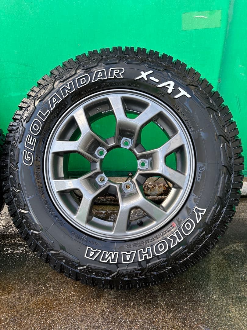 ジムニーシエラ純正ホイルYokohama GEOLANDAR X-AT15インチ
