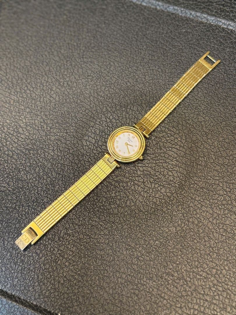 【TM020】【美品】クリスチャンディオールDior 時計 レディース　ゴールド