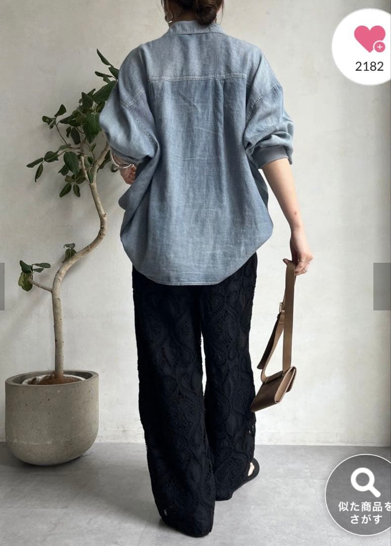 人気　美品　doudou レースパンツ　ブラック　TM