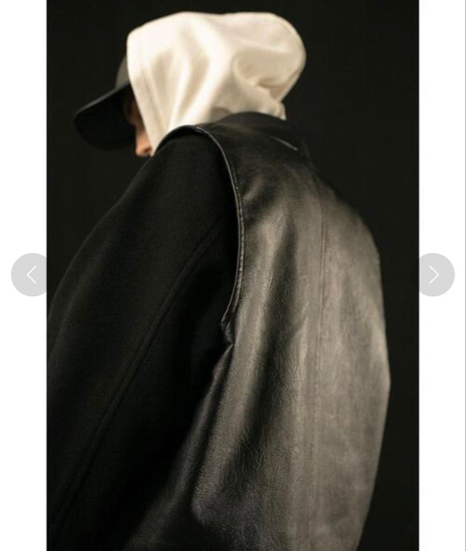 monkey time FAUX LTHR ZIP VEST/ベスト（L）