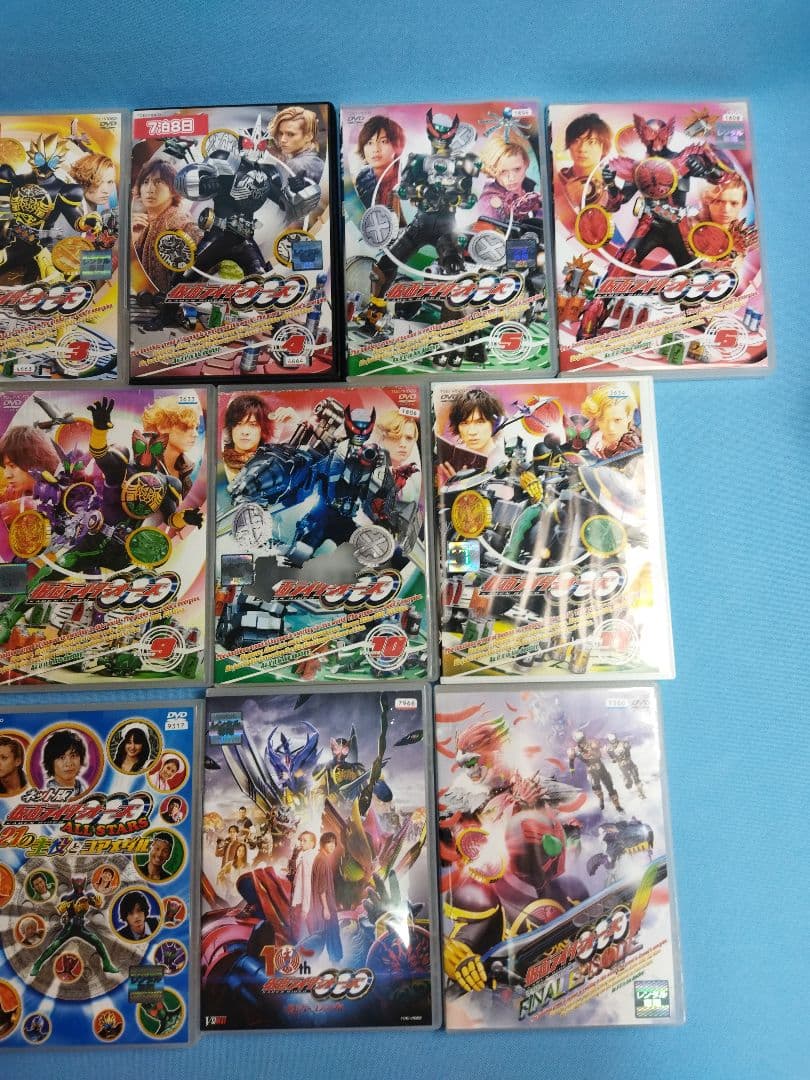 仮面ライダーオーズ DVD 全12巻+関連DVD4本　合計16本セット