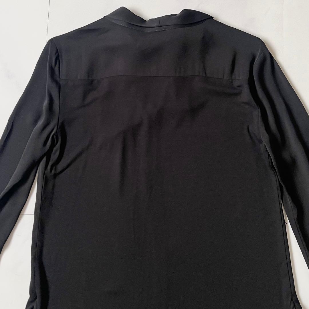 極美品 マックスマーラ ボウタイ ブラウス 白タグ とろみ素材 ストレッチ素材