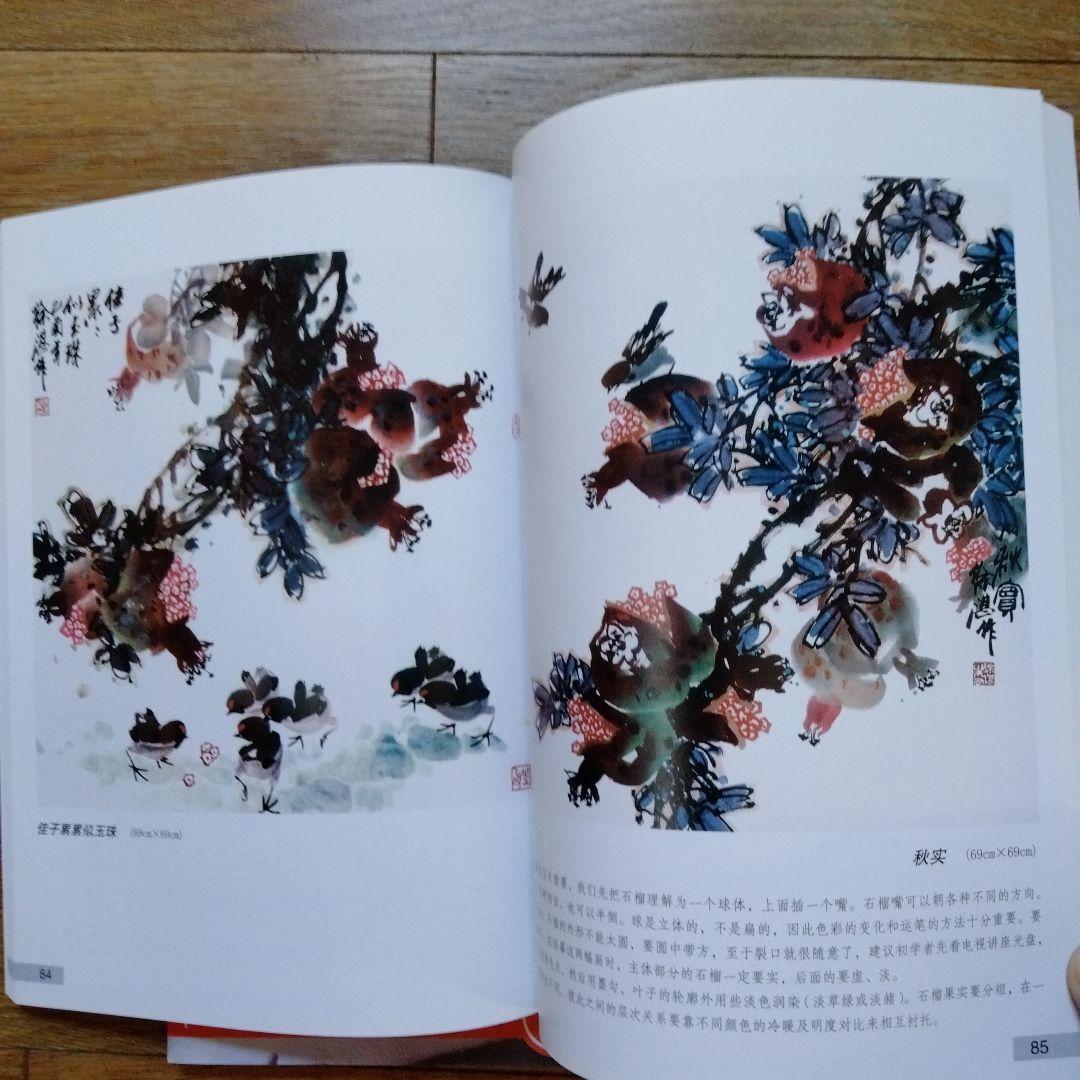中国水墨画花鳥画大型教科書㊤㊦冊人気画家徐湛著水墨画教室必備品美術教育の座右の書