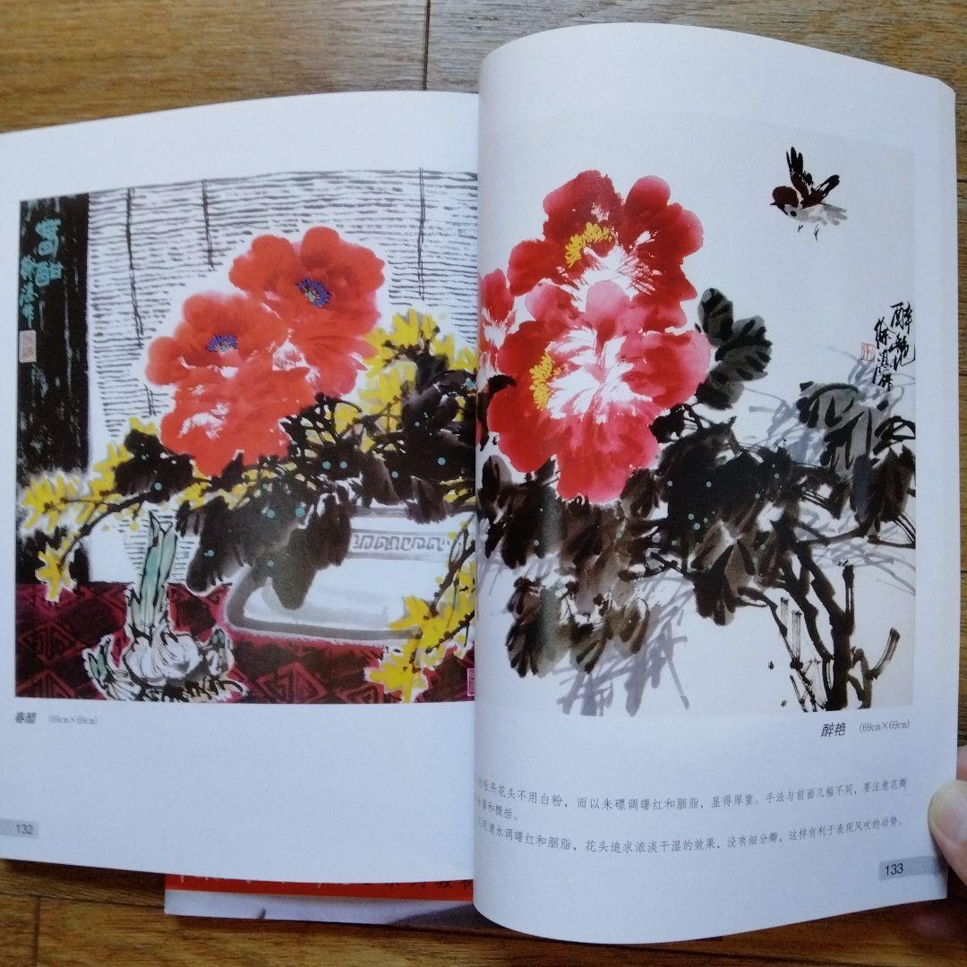 中国水墨画花鳥画大型教科書㊤㊦冊人気画家徐湛著水墨画教室必備品美術教育の座右の書