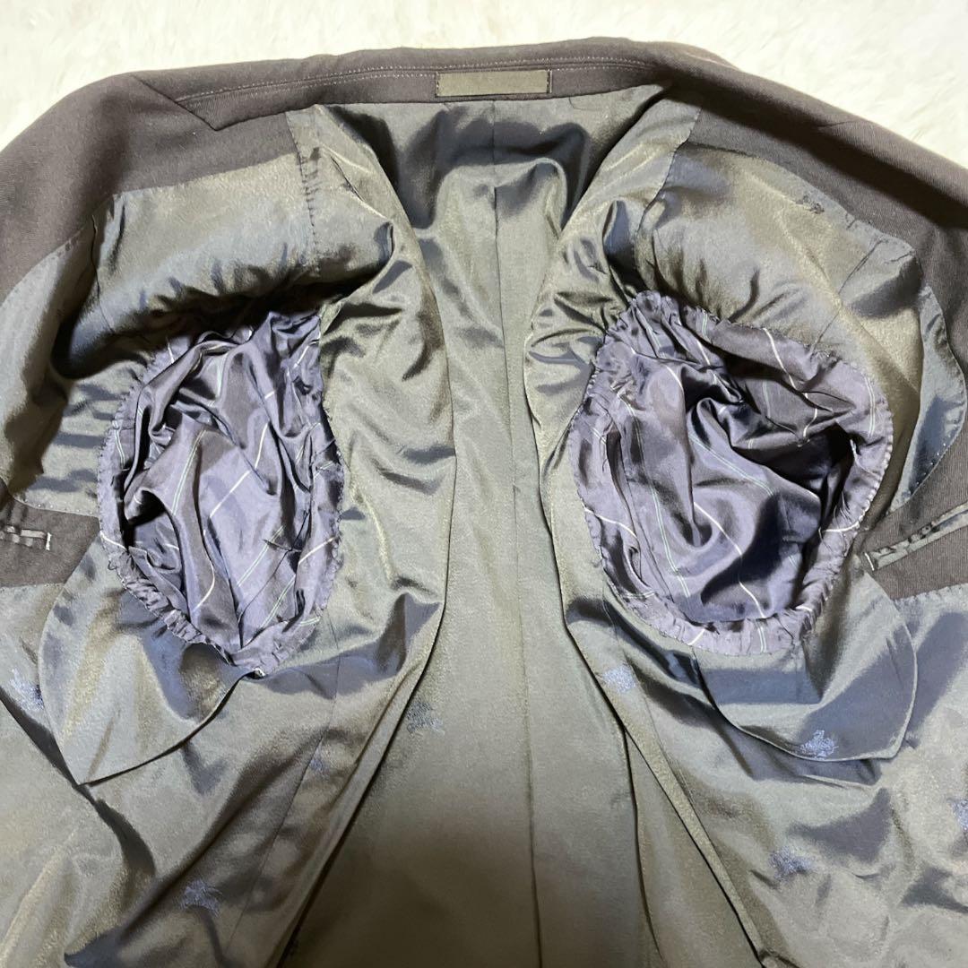 極美品✨ Burberry バーバリー 紺ブレ タスマニアウール 金ボタン L