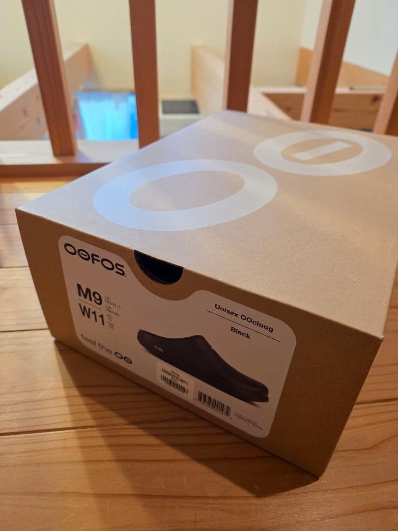 【新品未使用】oofos OOcloog ブラック 28cm