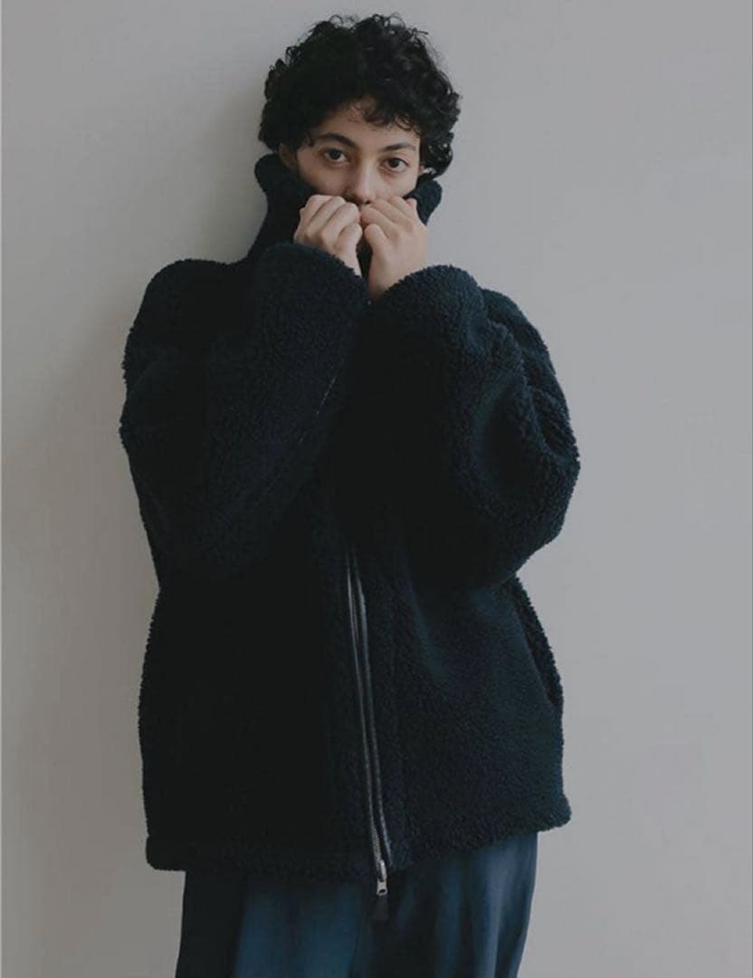 ETRETOKYO エトレトウキョウ　リバーシブルボアブルゾン　ネイビー