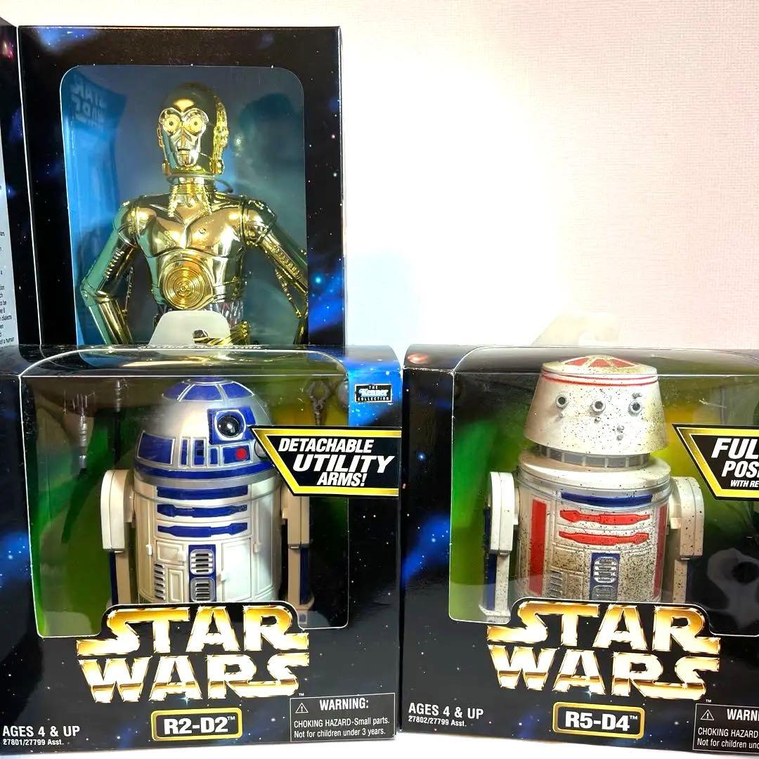 ま*ー様 【未使用】R2-D2 C3-PO R5-D4 フィギュア3体セット