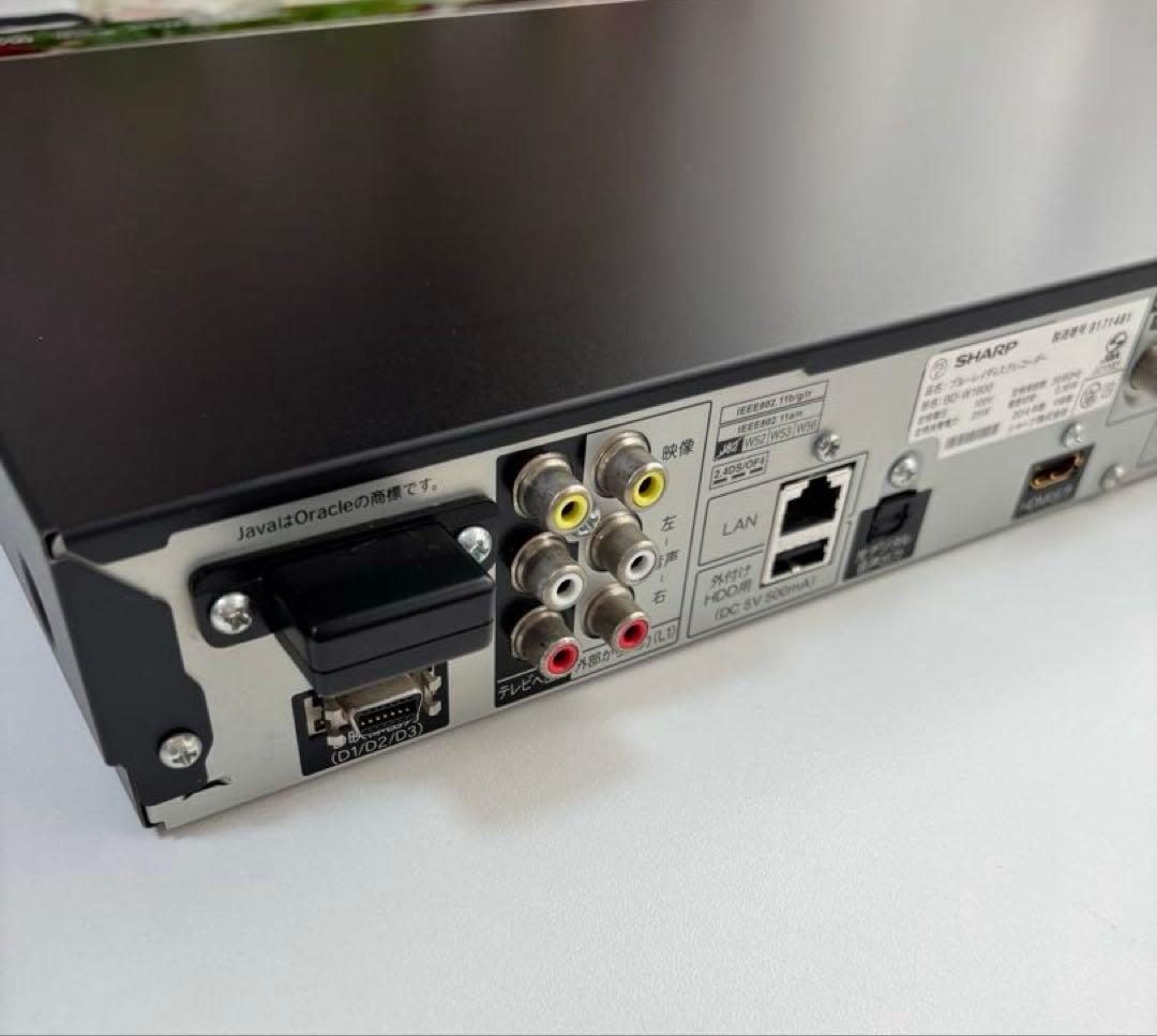 SHARP AQUOS ブルーレイディスクレコーダー BD-W1600(美品)