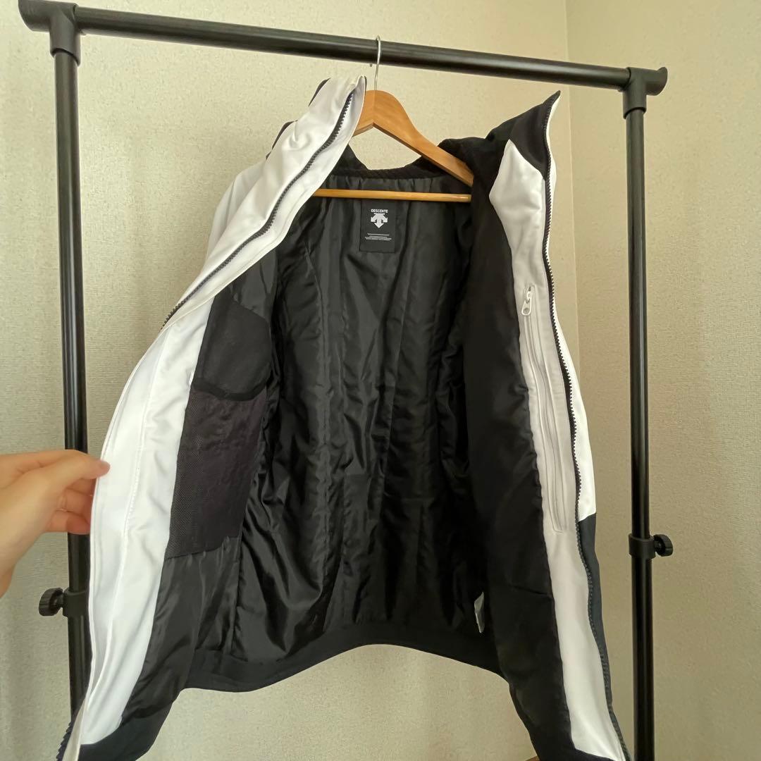 デサント DESCENTE スキーウェア 上下セット 男女 M L白黒