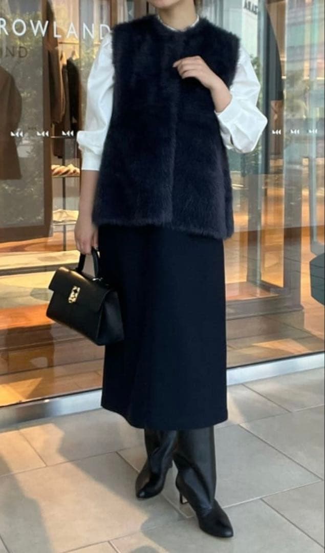 TOMORROWLAND Ballsey フェザーヤーン ペプラムベスト