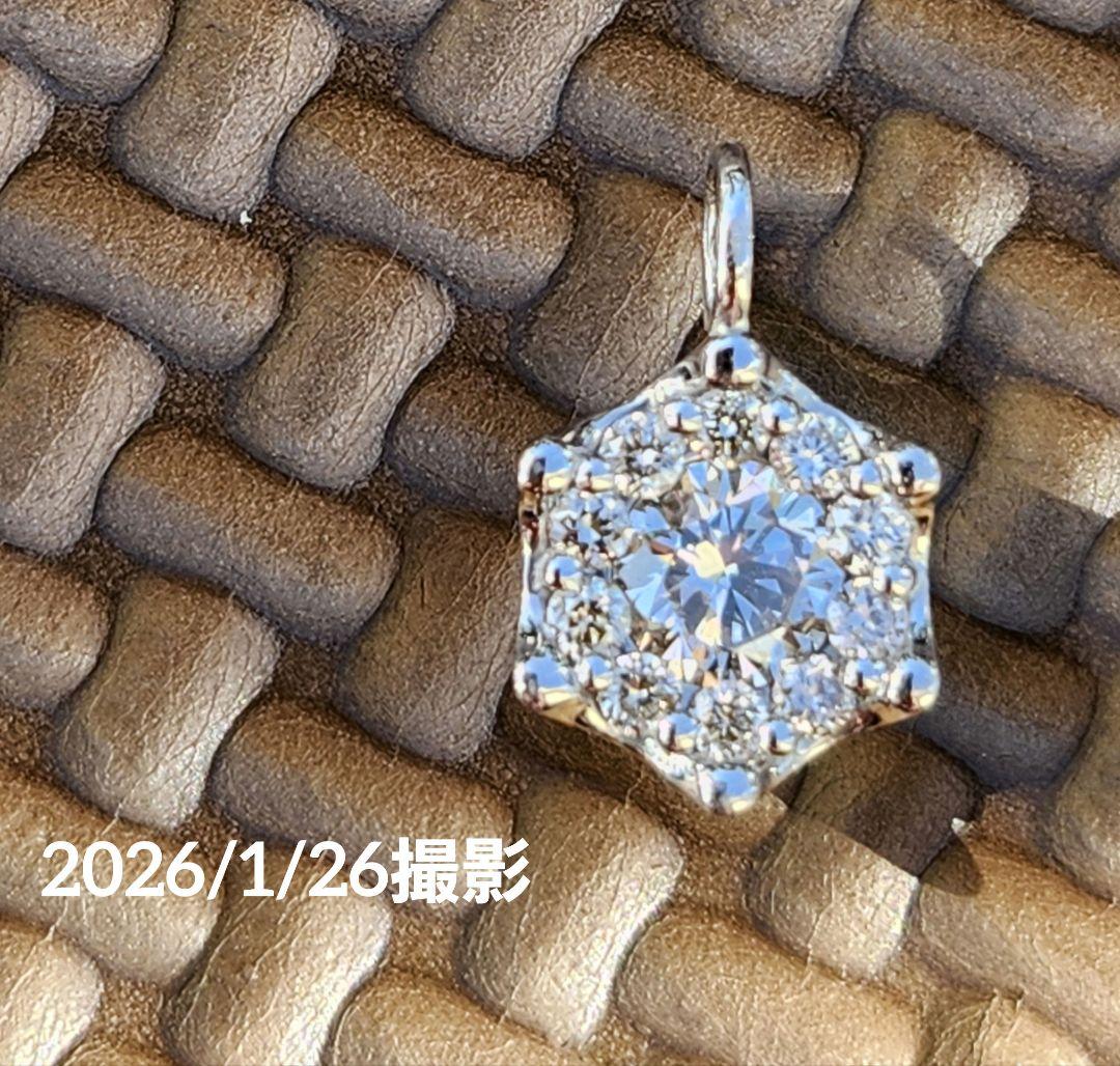 プラチナネックレス　Pt900　ネックレストップ　ダイヤモンド　0.31ct ✨