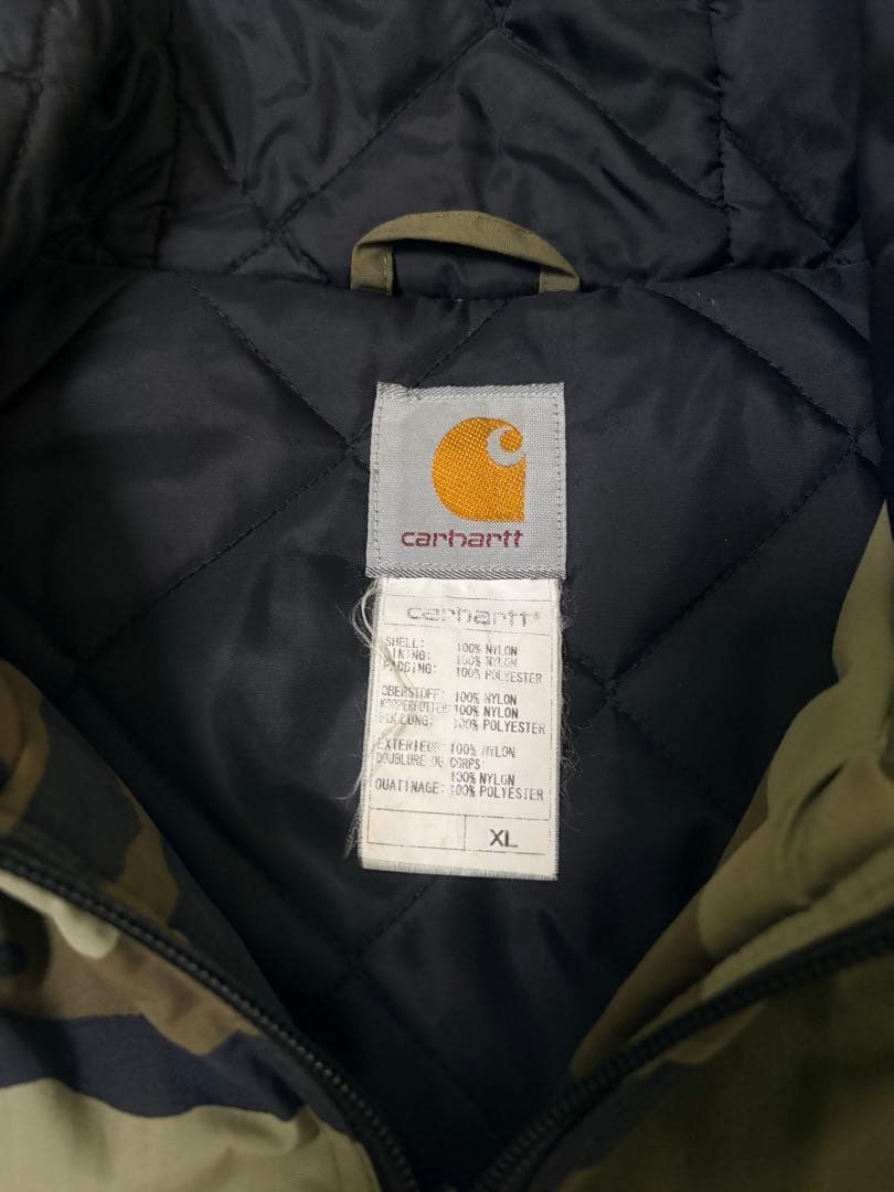 Carhartt カモフラージュ ダウンジャケット XL