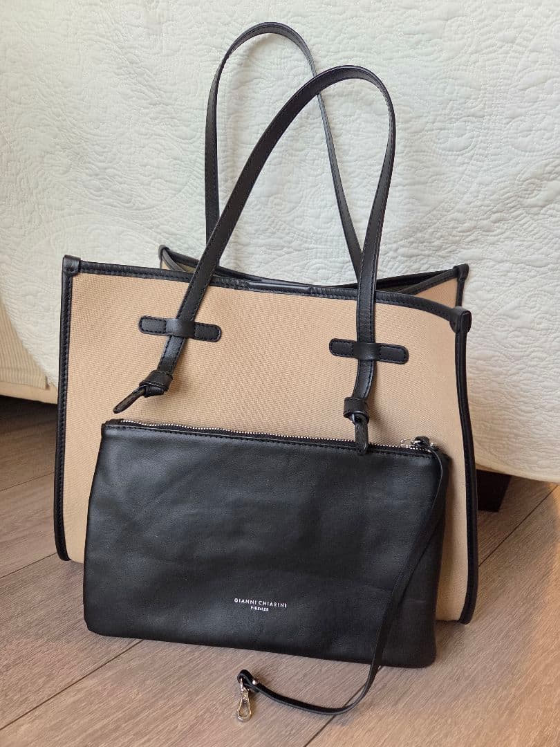 【美品】★GIANNI CHIARINI★ マルチェッラトートバッグ M